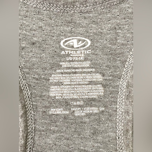 Women’s Activewear Lot Size Large 2 Leggings & 1 Mesh Tank Top Gray Danskin - Picture 3 of 8